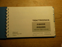 Manual für TEKTRONIX P6202 Probe (Aktiver FET-Tastkopf)