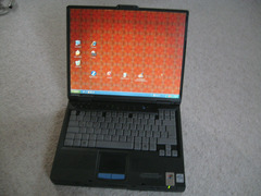 Laptop und HP Drucker
