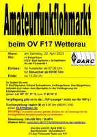 Amateurfunk- und Elektronikflohmarkt OV F17 (Wetterau)
