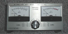 Toyo SWR Meter Model T-435 RF Thru-Line Wattmeter