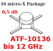 GaAs FET  Transistor ATF 10136, 0,5dB, 12 GHz, super rauscharm,